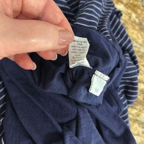 Michael Stars Anthropologie Sleeveless Layered Striped Dress Size M - Picture 11 of 11